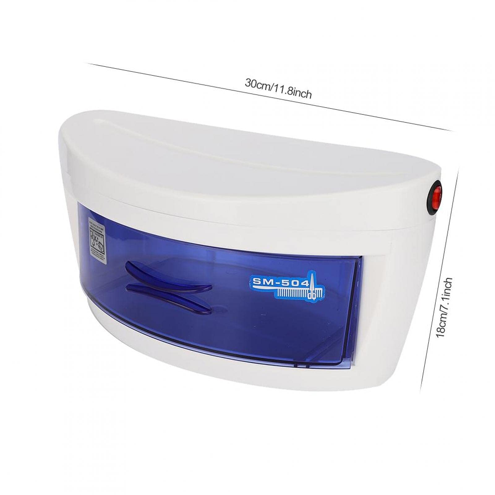 Boîte de Désinfection UV Portable 6W, Stérilisateur UV à Arrêt Intelligent pour Outils de Manucure Outils de Tatouage Outils de Maquillage Outil de Coiffure et Brosse à Dents [UE]