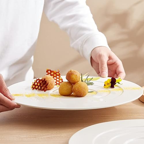 Miniatura 6 de EERINESS Dinner Plates Set Serving plate serving dish cold dishes Commercial restaurant hotel cooking dish plate ceramic western food plate