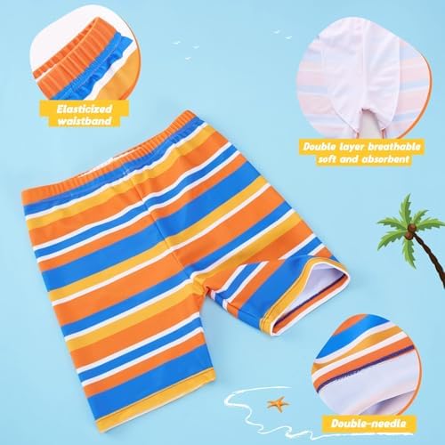 Kinder Bade bekleidung Set Cartoon bedruckte Badehose Trunk und Bade kappe 3 Stü