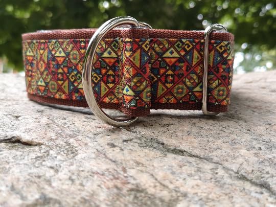 Bequemes Hundehalsband mit weicher Polsterung extra breit 5cm, Zugstopp verstellbar, sicheres Martingale, Stoffhalsband sanft & leicht (bis 38cm Hals- 44cm Kopfumfang inkl 6cm Zugstopp, chrom)
