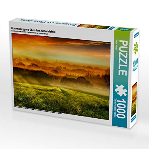 CALVENDO Puzzle Saarschleife Sonnenaufgang – 1000 Teile Fotopuzzle, 64 X 48 Cm