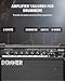 Donner 35-Watt Electronic Drum Amplifier DA-35, 2x8 Speakers, 2-Channel, 3-Band EQ, DI Out, Wireless Audio, Black, Compatible with Electronic Drum & Keyboard, Digital Modeling Amplifier