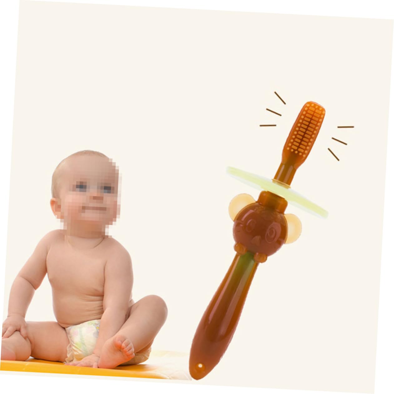 Didiseaon 6 Pz spazzola per l'addestramento del bambino baby toy spazzolino da denti in silicone per bambini spazzolino orale per bambini spazzolino da denti per 2 in 1