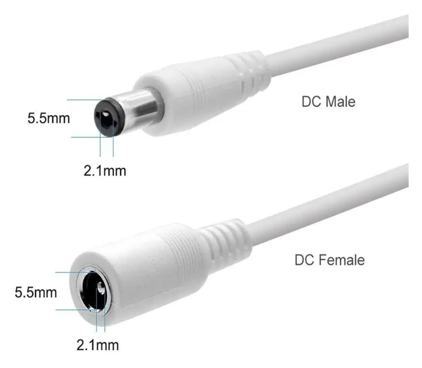 12V Power Verlängerung Kabel 1M 2M 5M 10M 20M 2,1 * 5,5mm Stecker DC Power Kabel for CCTV Sicherheit Kamera LED Streifen Radio Drucker(20m)