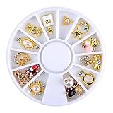 Professional Manicure Nail Art Decorations DIY Phone Case 3D Tips Tools Jewelry (M)