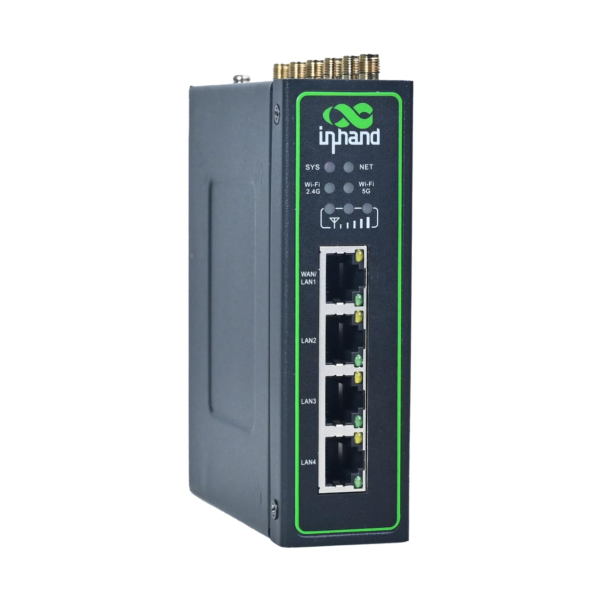 InHand Netwokrs IR624 5G Router Industrial,IoT Gateway, Dual Wi-FI Band,VPN Router, RJ45 Gigabit Ethernet Port, Cloud Managed, RS232+RS485 Ports, Redes industriales,Red de vehículos recreativos