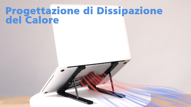 Nestling Supporto Portatile In Alluminio Pieghevole, 6 Livelli Di Altezza, Raffreddato, Per Laptop 10-17 Pollici, Con Borsa - 3