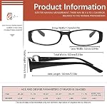 5 Pack Reading Glasses for Women Blue Light Blocking Fashion Spring Hinges Computer Readers Anti UV/Glare Eyeglasses