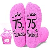 HAPPYPOP 75th Birthday Gifts for Women - Socks for 75 Year Old Middle Aged Woman, 1951 Birthday Gift Ideas