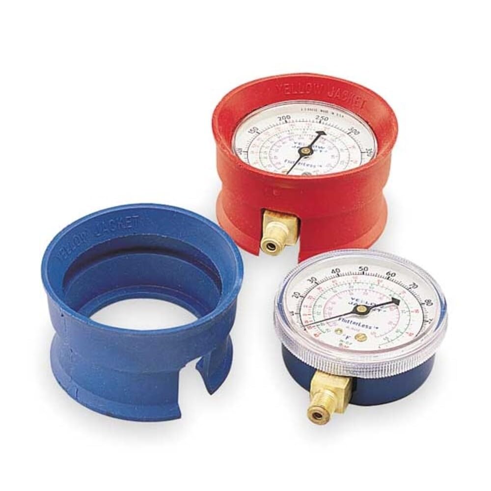 Yellow Jacket Manifold Gauge Boot Set, 2 1/2 in Dia,PR 49090-1 Each