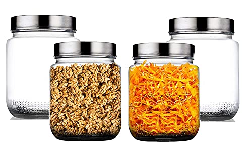 Image of Golden Bird International Airtight seal Glass Barrel Jar 2300 ML Classic Canister for Food and Household Storage jar set (3)