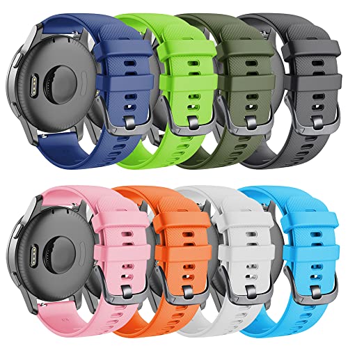 Correa de silicona suave de 22 mm acabado premium para Garmin Vivoactive diseño ágata 3