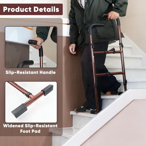 image for ELDERACARE Stair Assist Cane,Standing Stair Lift with Adjustable Heigh