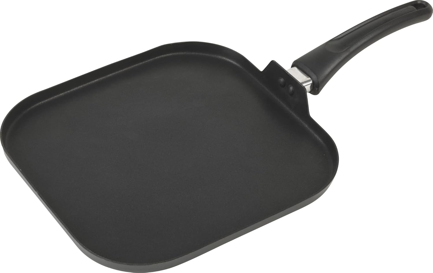 GoodCook 11-Inch Square Griddle Pan Nonstick Aluminum Frying Pan Even Heating Ergonomic Handle Perfect for Eggs Bacon and
