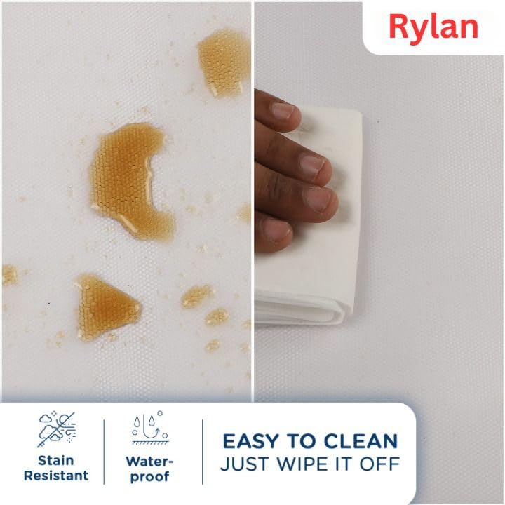 Image of Rylan (45 cm x 5 m) Multipurpose Anti-Slip Mat, Sheet for Fridge, Kitchens, Cupboard, Drawers, Shelf Liner | Super Strong EVA, Water Resistant (Diamond Texture, White)