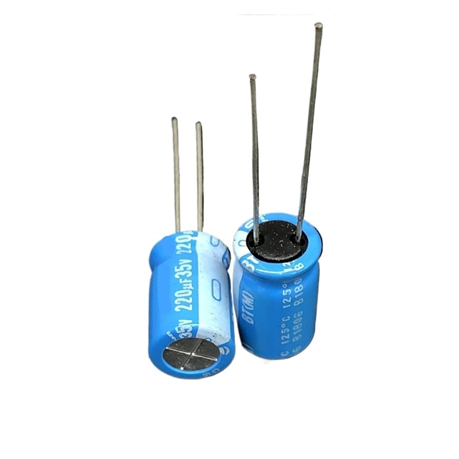 Condensateur electrolytique aluminium 220uF 35V serie BT composant soudure electronique