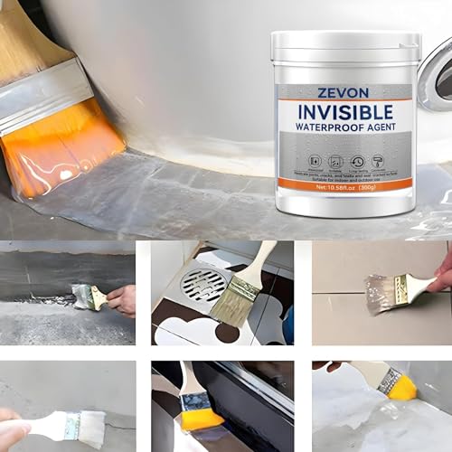 Image of ZEVON 900G Strong Waterproof Glue for Roof Leakage, Roof Water Leakage Solution and Crack Seal Agent - Waterproof Invisible Adhesive Sealant for Leakage Repair (PACK OF 3 * 300G)