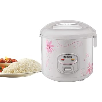 Borosil Pronto Deluxe II Rice Cooker, 1.8L