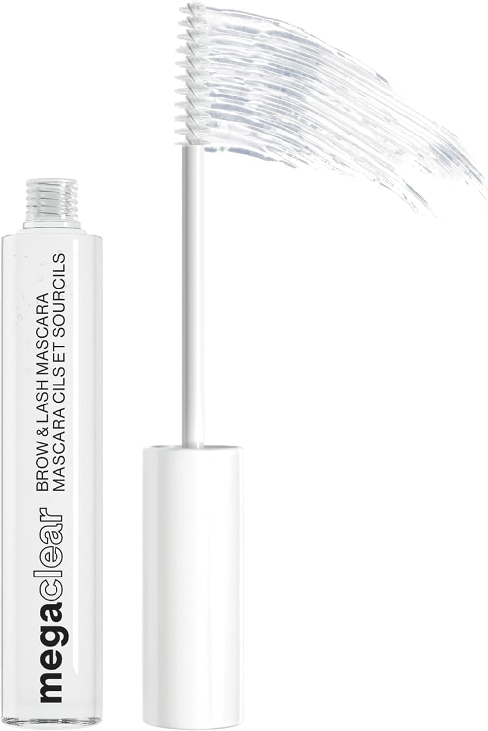 Wet n Wild Mega Clear Mascara, Transparente Mascara voor Wimpers en Wenkbrauwen, Hydraterende Formule met Vitamine E en Soja-Eiwit, Natuurlijk en Voedend Effect, Clear Tint