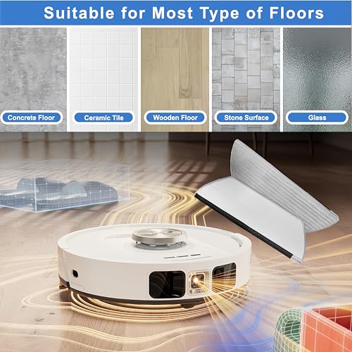 Image of Replacement Parts Compatible with Shark Power Detect /Detect Pro RV2820AE AV2800ZE RV2820YE RV2820ZE AV2820S AV2820AE RV2800AE RV2800S Vacuum,Main Brush Filter Pre Filter Pre-Motor Foam Mop Pad