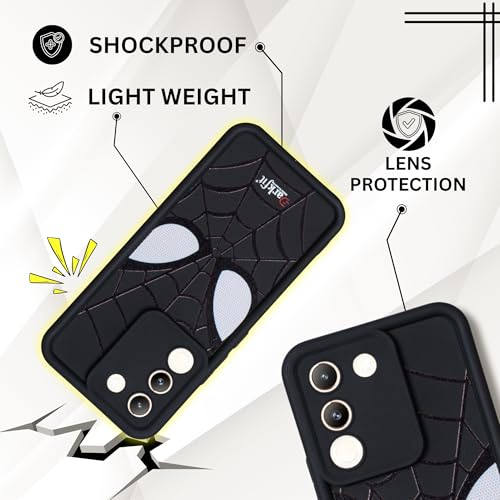 Image of DARKFIT Back Case Cover Compatible for Vivo Y200 | Silicone Case | Camera & Body Protection| Shock Proof | for Vivo Y200 | Color Black