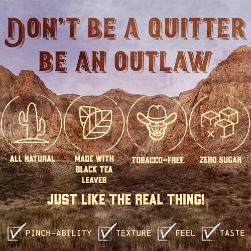 outlaw wild watermelon nic-safe fat cut - 6 pack - tobacco amp nicotine free chew