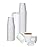 Smygoods White Disposable Paper Coffee Cups with Lids (8 OZ, 25 Count) For Hot Beverages, Tea, Espresso, Cocoa - To Go Drink Containers, Caf & Office