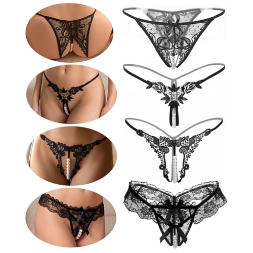 EBHO 4 Piezas de lencería sexy para mujer, Ropa interior sexy para mujer, Talla L