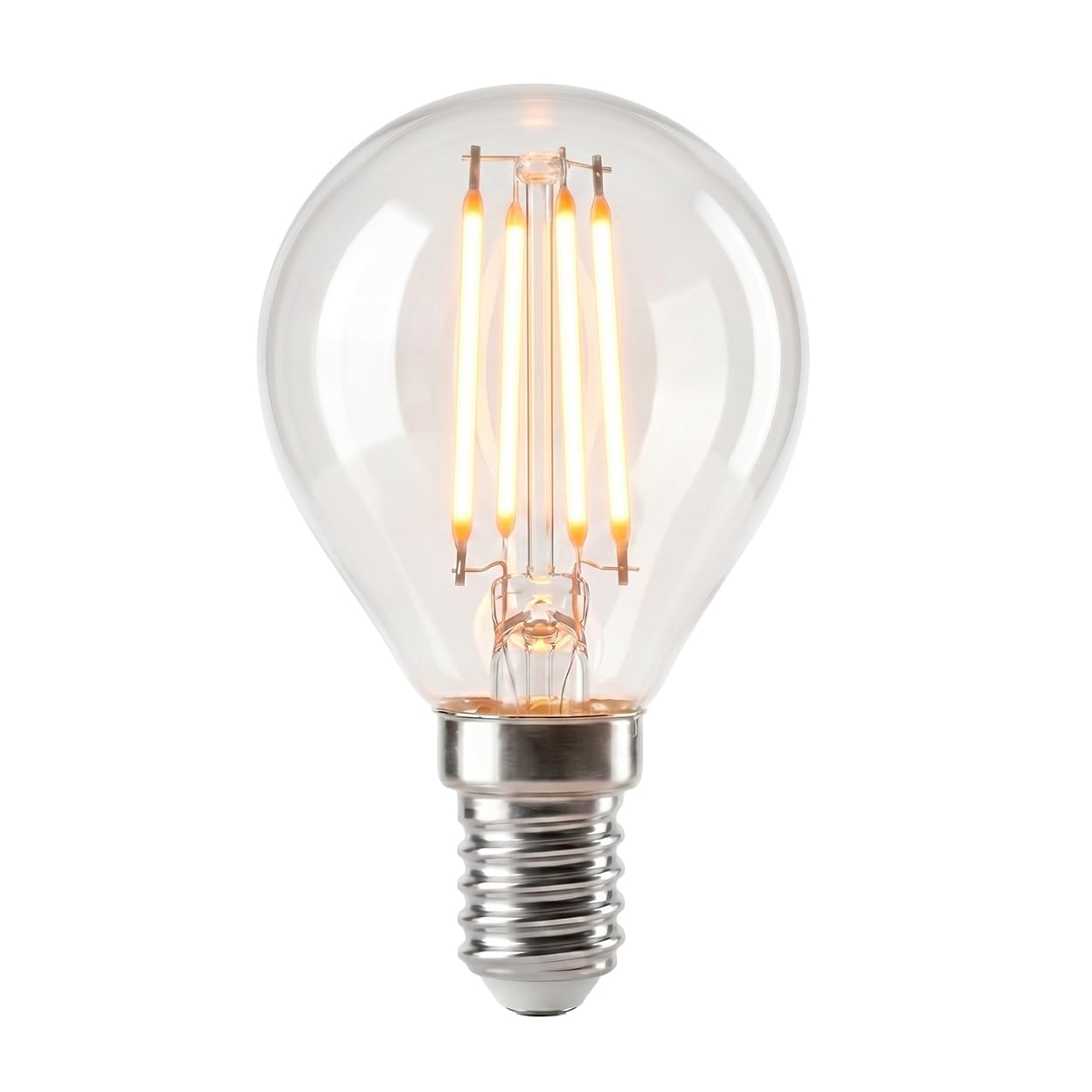 HOFSTEIN E14 LED Warmweiss Glühbirne 10er Set 4 Watt Leuchtmittel Vintage Optik 3000 Kelvin 400 Lumen Energiesparende LED Lampe Für Wohnbereich, G45