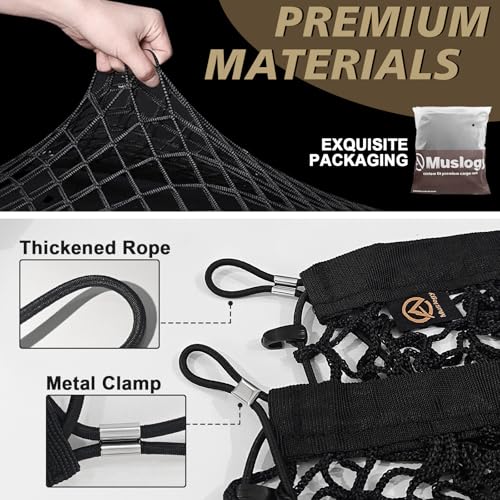 image for Muslogy Envelope Style Trunk Cargo Net Compatible with 2021-2024 2025 