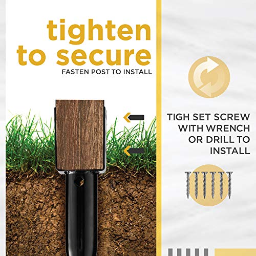 CRIZTA Premium No Dig Ground Anchor DIY Screw in Stake U-Model 27 Inch Fits Standard 4x4 Posts (3.5" X 3.5") Great for Mailbox and Fence Posts by CRIZTA - Image 2