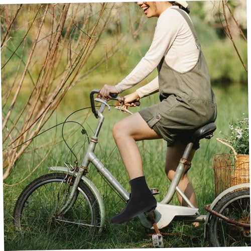 Cubiertas térmicas para calzado BESPORTBLE, 1 par, negras, tamaño 22x19 cm, para ciclismo y actividades al aire libre en invierno miniatura 4