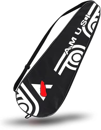 XGOPTS Thicken - Bolsa de raqueta de bádminton con un solo hombro, 2 raquetas, funda para raqueta de tenis, bolsa de transporte acolchada