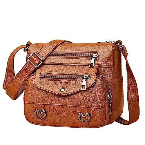 Sac bandoulière femme heart crossbody bag PU shoulder bag à poches