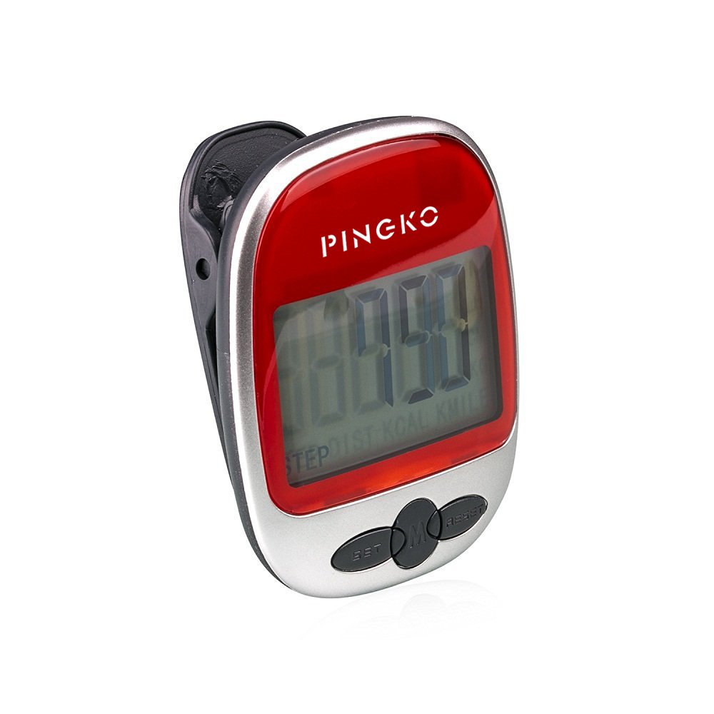 PINGKO Podomètre, Marche, Suivi Précis du Nombre De Pas, Portable, Sport, Podomètre Compteur De Pas/Distance/Calories, Fitness Tracker, Compteur de Calories