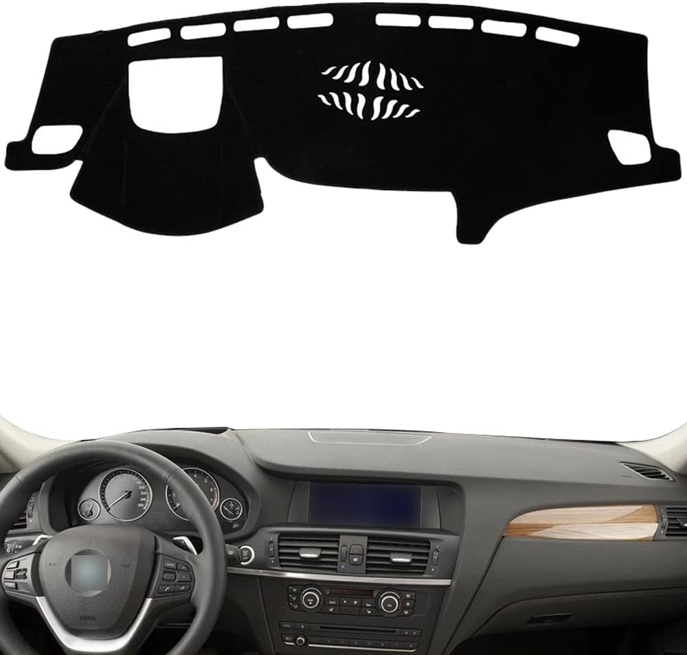 Flannel Dashboard Dash Cover Nonslip Car Dash Board Mat Compatible with BMW X3 (F25) 2011-2017 (with HUD)