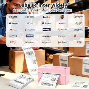 HKHKPI Bluetooth Thermal Label Printer, 4x6 Shipping Label Printer — photo 6 of 6