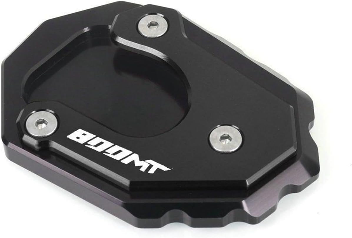 Enlarged Kickstand Pad Pedal Sidestand Pad CNC Extension Pad Compatible with CFMOTO Ibex 800 S/T/E 2023 2024 2025,Aluminum,Anodized,CFMOTO IEBX 800 S/T/E Accessories,Black