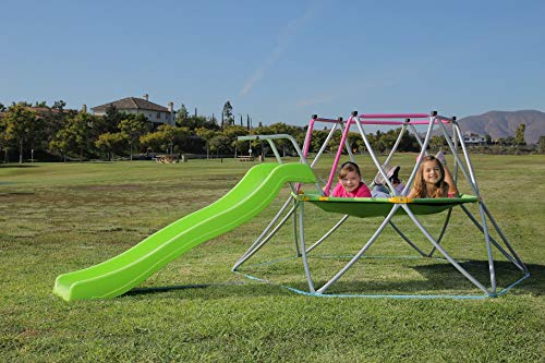 Kids Dome Climber Play Structures - Multiple Kids Jungle Gym Climbing Structure, Activity Center, Outdoor & Indoor Playground, Monkey Bars Climbing Tower - Age 3 - 10 Play Sets - 55 inches Mat
