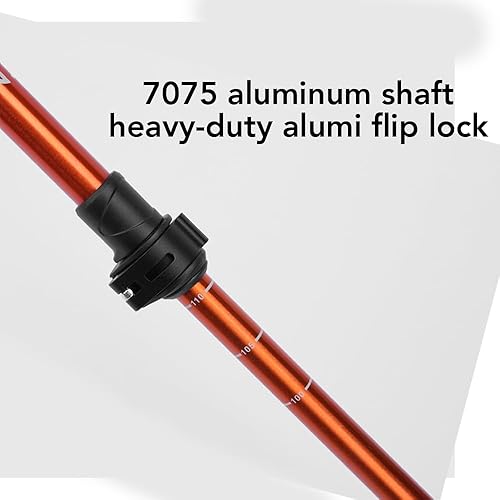 Miniatura 6 de Selfie Trekking Pole Ultralight 7075 Aluminum Hiking Poles with Built-in 14 Mount, Selfie Clamp, Tripod & Camera Kit Adjustable Flip-Lock Walking