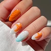 JMEOWIO Nagelfolie UV Härtend Seestern Ozean UV Gel Nail Strips Nagelsticker Nagelaufkleber Nail Art Dekoration Nageldesign Zubehör