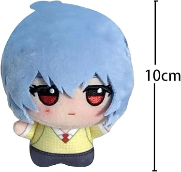 Zhongkaihua Ayanami Rei Plush Figure Pillow Pendant 10CM Ayanami Rei Game PP Cotton Cushion Soft Stuffed Furry Car Bag Home Sofa Decoration For Fans