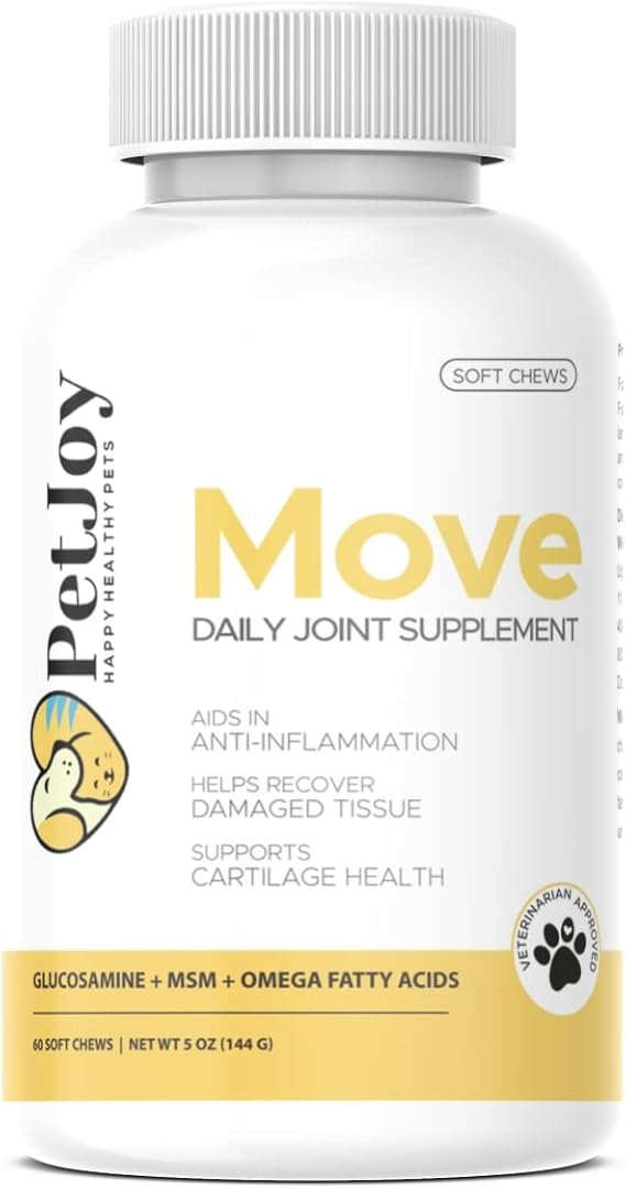 PetJoy Move Joint Health Supplement Maximum Strength Joint Support Plus MSM