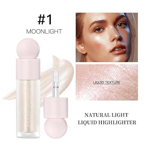 Miniatura 2 de Mysense Maquillaje iluminador líquido, iluminador facial luminoso natural, luminizador ligero y sedoso, maquillaje iluminador facial impermeable de