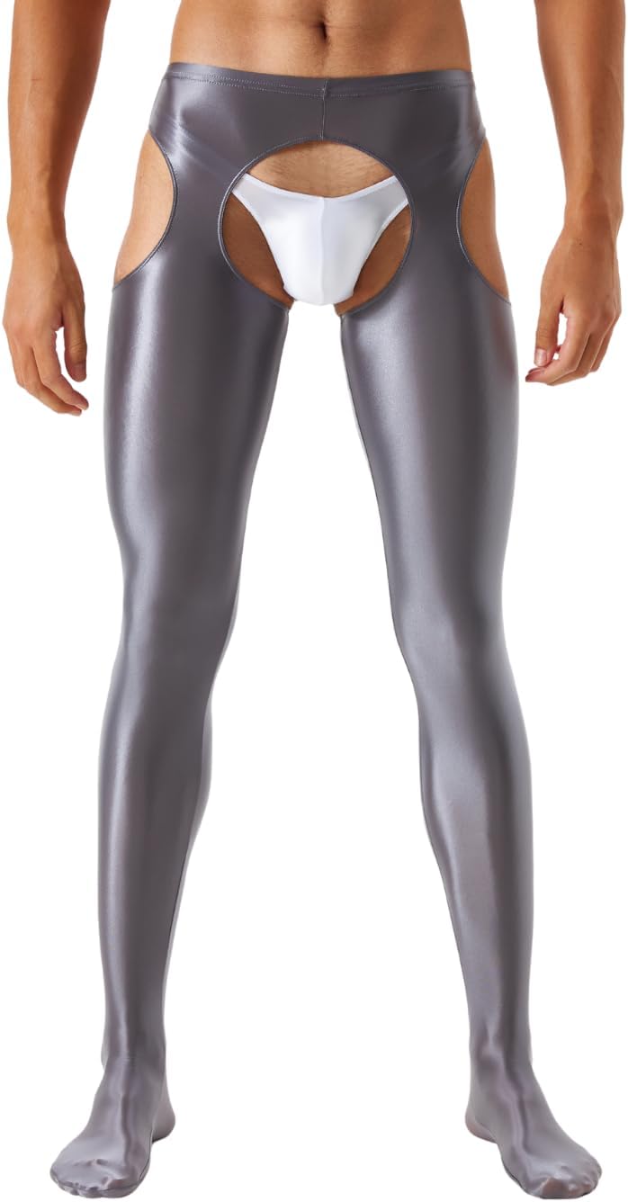 Shiny Leggings For Men, Sheer Underwear Pants, Rave Party Outfits, Gay Lingerie Sissy Clothes Tights Sexy Glow