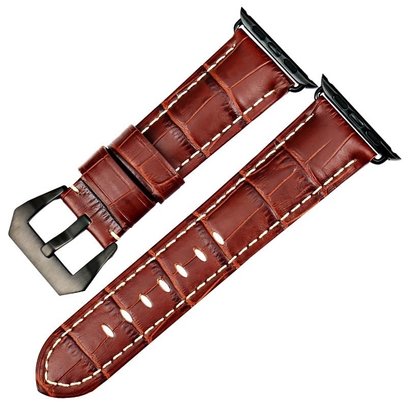 Bracelet en cuir Apple Watch 45mm 44mm 40mm 41mm toutes séries