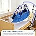 EZ Assistive Transfer Lift Sling for Patient Moving and Positioning, Full Body Sling to Transfer Patient of Spine Can Not Bend/Bedridden,SWL 500 lbs (Blue)