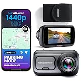 Nextbase 422GW Dash Cam Front - 1440p 2K Car Camera Dashcam - WiFi, GPS, Bluetooth, Night Vision, Voice Control, Parking Mode, Emergency SOS, G-Sensor, 2.5" IPS Touch Screen + Includes Protective Case