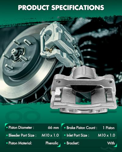 Image of SCITOO Front Left Brake Caliper With Bracket 18B5044 Compatible For Chrysler 2008-2012 For Dodge 2007-2016 For Jeep 2007-2012 For Ram 2012 For Volkswagen 2009-2012