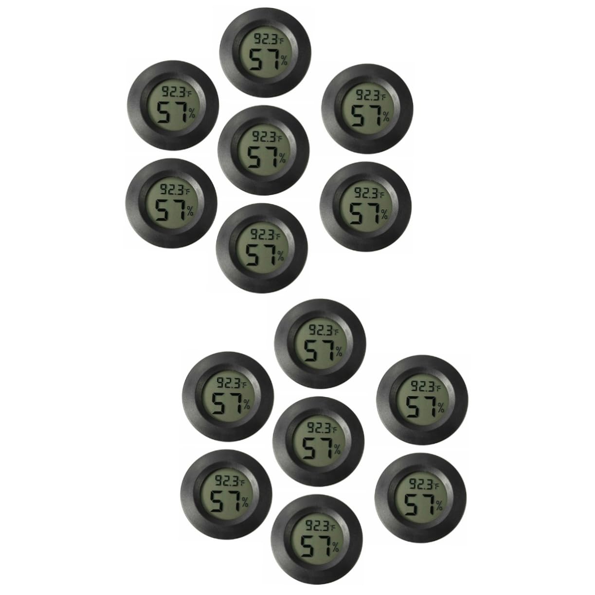14pezzi Mini Igrometro Termometro Elettronico per Terrari Misuratore umidità Rettili e Utilizzo